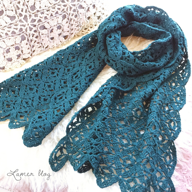 シルクショール完成（かぎ針）: LAMER BLOG ~DIYhandmade~